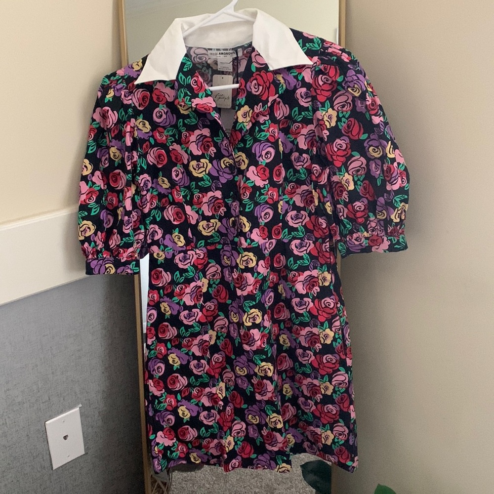 Glamorous mini floral multi color dress size 4